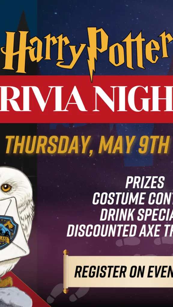 Harry Potter Trivia @ Kick Axe Philly!