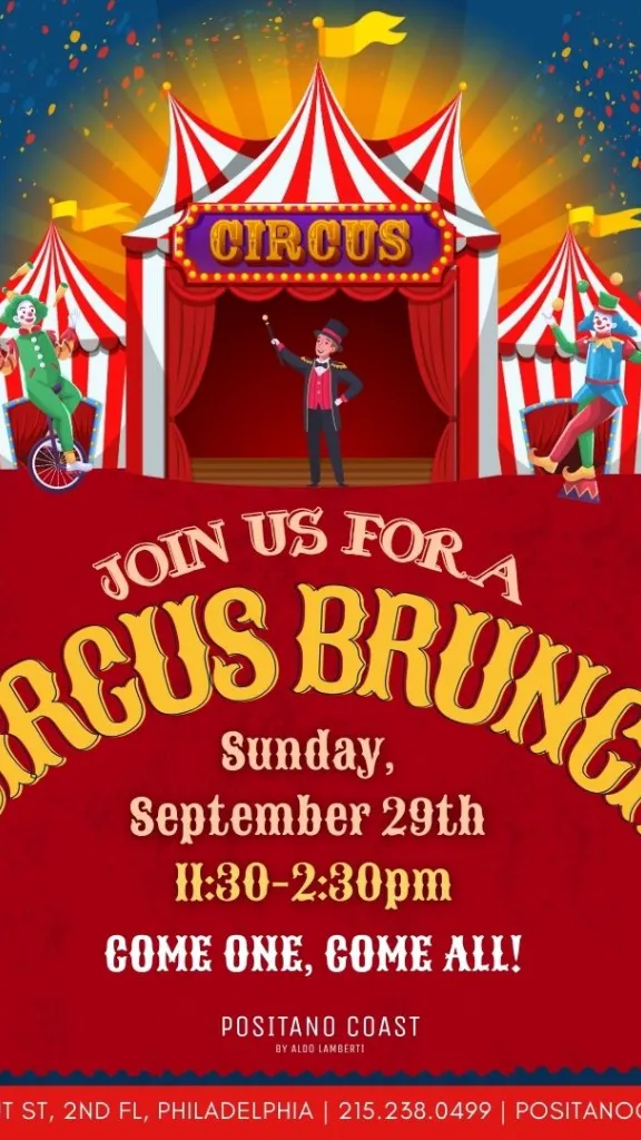 Positano Coast Theme Brunch: Circus!