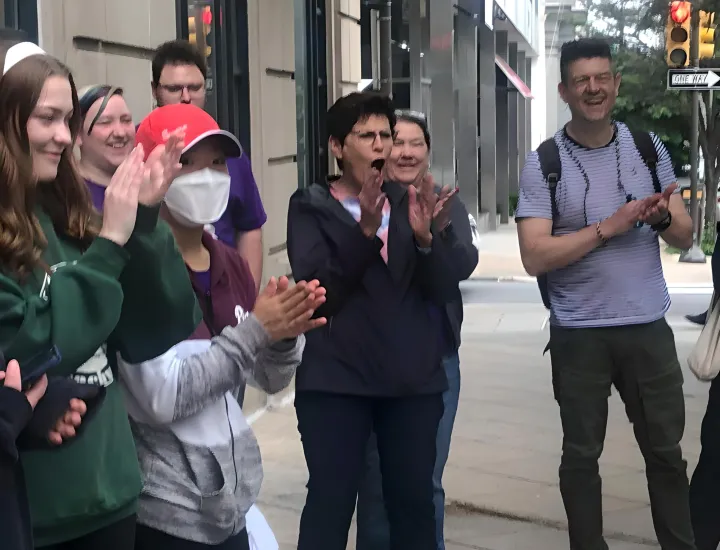 Response of amazement at the end of a spirit writing demonstration