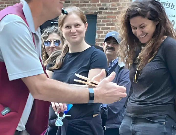 Response of amazement at the end of a spirit writing demonstration