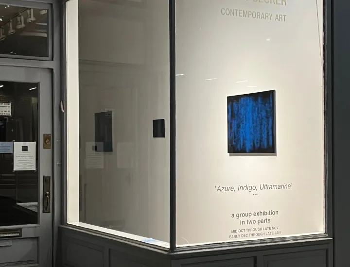 'AZURE, INDIGO, ULTRAMARINE' A GROUP EXHIBITION IN TWO PARTS