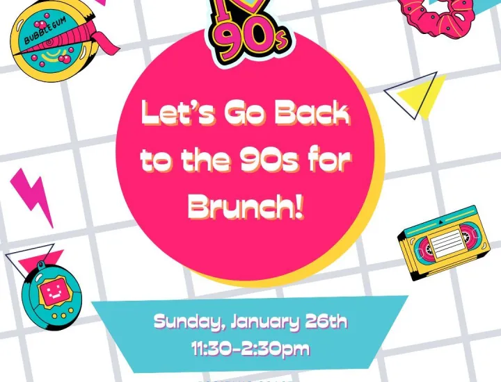 Let's go back to the 90's brunch at Positano Coast in Philadelphia. Sunday January 26th from 11:30am-2:30pm.